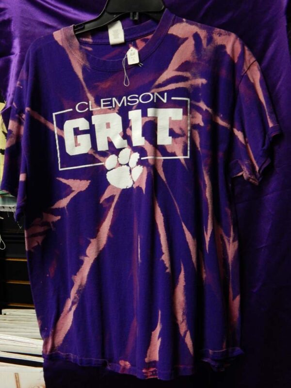 XL Clemson Purple Tie-Dye