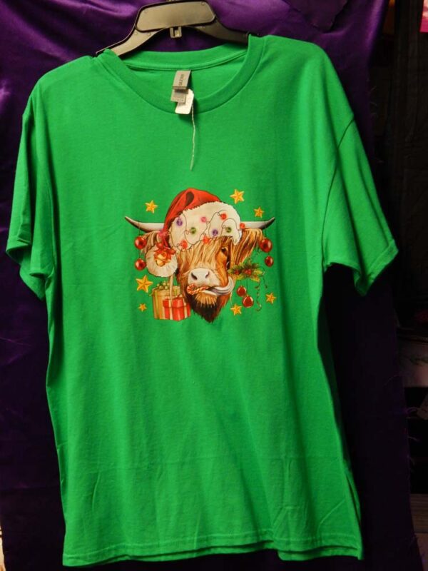 Large X-mas Cow T-Shirt