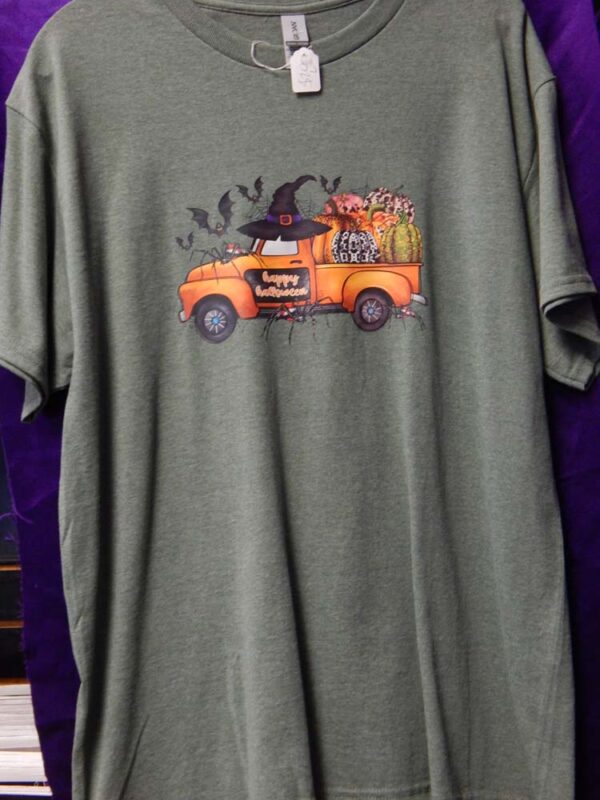 Large Big Halloween Truck T-Shirt