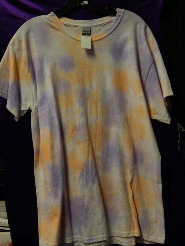 Large Orange-Purple Tie Dye Shirt