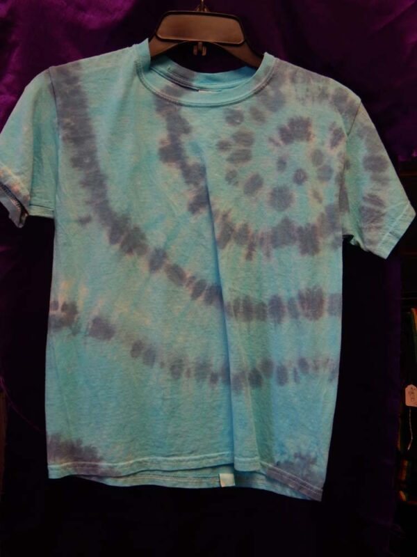 Medium Blue Middle Spiral Tie Dye T-Shirt