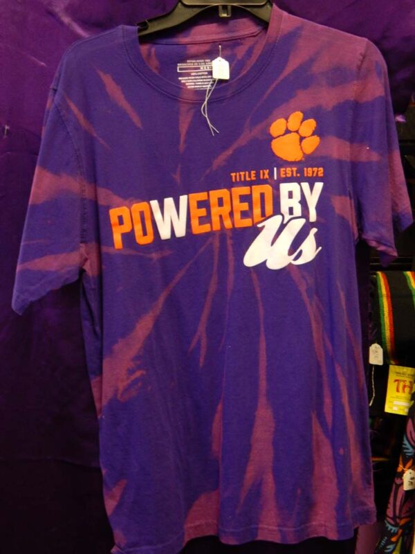 Medium Purple Tie-Dye Clemson T-Shirt