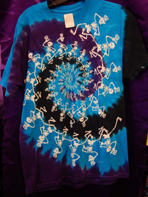 Medium Blue-Purple Tie-Dye Grateful Dead Shirt