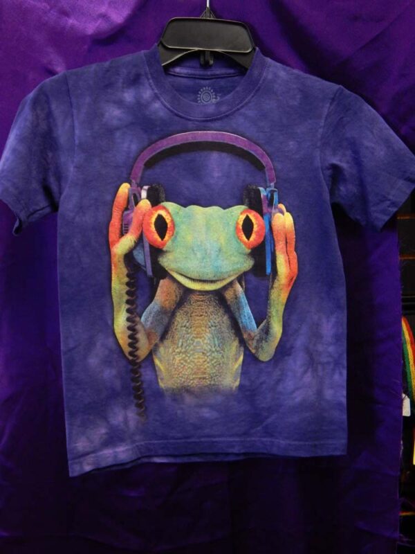 Small Frog With Headphones T-Shirt